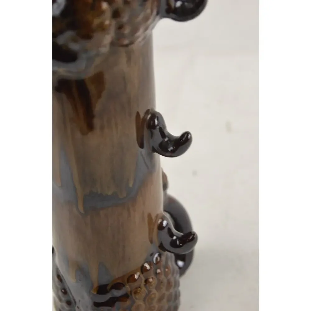 Vintage Pacific Japan Ceramic Poodle Liquor Decanter Hand Painted Cork Stopper